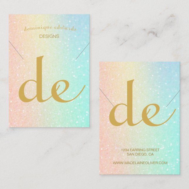 Moderne Nekklasseanzeige Visitenkarte (Vorne/Hinten)