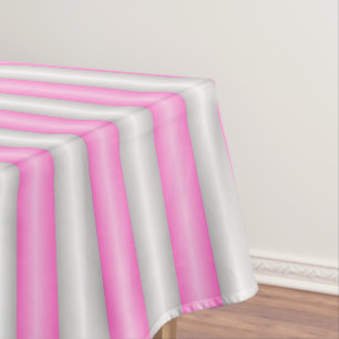 Moderne Neon-Pink-Streifen mit 3D-Effekt Tischdecke