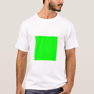 Moderne Neongrüne Leinwand hell cool T-Shirt