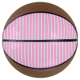 Moderne Neonrosa-Streifen mit 3D-Effekt Basketball