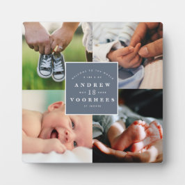 Moderne neue Baby-FotoCollage Fotoplatte