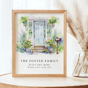 Moderne neue Heimat einfache Aquarell Poster