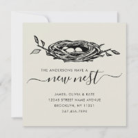 Moderne neue Nest-Zuhause - Adressenänderung