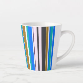 Moderne neue Streifen im Trend Milchtasse