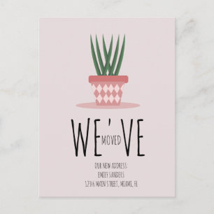 Moderne neue ZUHAUSE-Adresse Postkarte