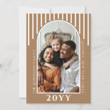 Moderne Neujahrskarte-Bildausgabe auf der Rückseit