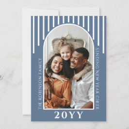 Moderne Neujahrskarte-Bildausgabe auf der Rückseit Feiertagskarte