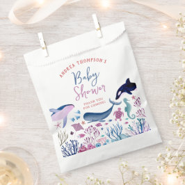 Moderne Neutrale Babydusche unter dem Meer Geschenktütchen