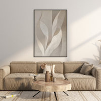 Moderne neutrale Blätter ästhetische Wall Art