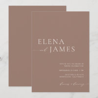 Moderne neutrale Mocha & Elfenbeinhochzeit