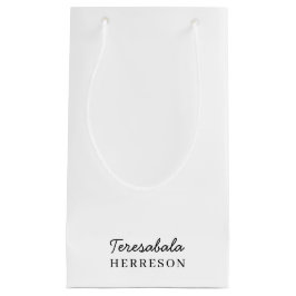 Moderne neutrale Monogrammgestaltung Kleine Geschenktüte