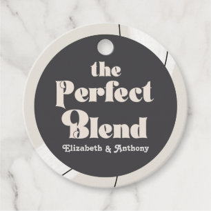 Moderne neutrale "Perfect Blend" Boho-Hochzeitsfot Geschenkanhänger