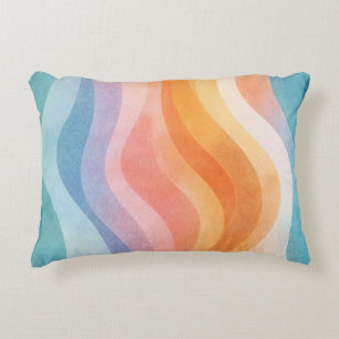 Moderne neutrale Welle • Minimalistischer Deco • T Dekokissen