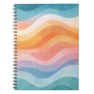 Moderne neutrale Welle • Minimalistischer Deco • T Notizblock