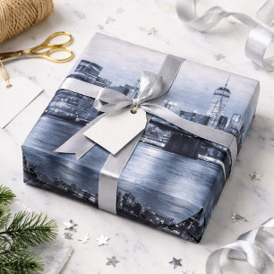 Moderne New Yorker Skyline  Geschenkpapier