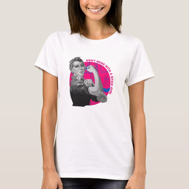Moderne nicht mit STEM Girl-T - Shirt verwechseln (Vorderseite)