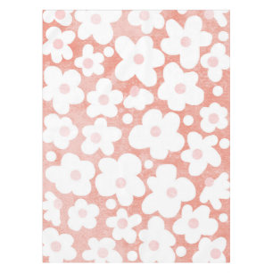 Moderne Niedliche Daisy Pasta Pink Terracotta y Le Tischdecke