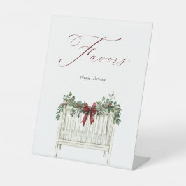 Moderne Niedliche Elegant Santa Baby Babydusche Sockelschild