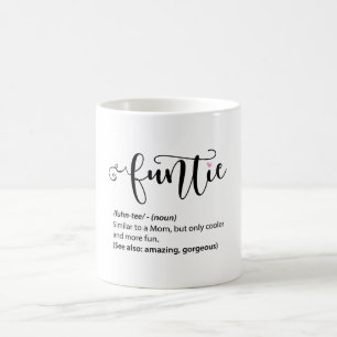 Moderne Niedliche Funtie Definition Auntie Kaffeetasse