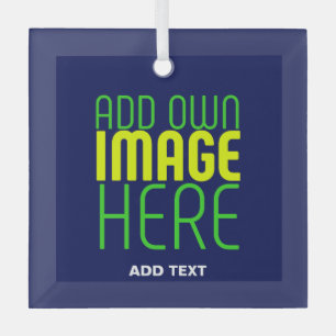 MODERNE, NIEDLICHE NAVEN-BLUE-BILD-TEMPLATE ORNAMENT AUS GLAS