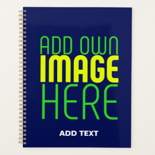 MODERNE, NIEDLICHE NAVEN-BLUE-BILD-TEMPLATE PLANER