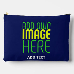 MODERNE, NIEDLICHE NAVEN-BLUE-BILD-TEMPLATE ZUBEHÖRTASCHE