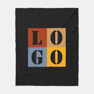 Moderne Niedliche Personalisierte Geschenke Schwar Fleecedecke