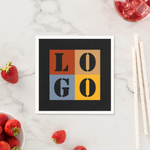 Moderne Niedliche Personalisierte Geschenke Schwar Serviette