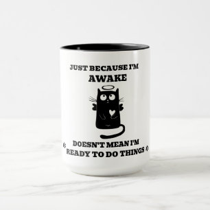 Moderne Niedliche St. Black Cat Tasse