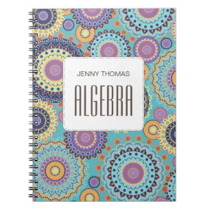 Moderne, Niedliche, trendige, farbenfrohe Musterkl Notizblock