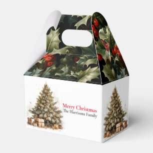 Moderne Niedliche Weihnachtsbaumwünsche Geschenkschachtel