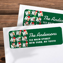 Moderne Niedliche Weihnachtsmannmützen Neun Fotos 