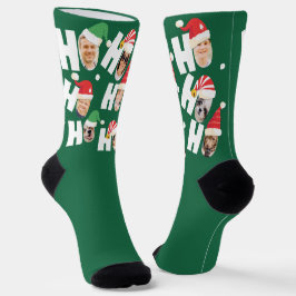 Moderne Niedliche Weihnachtsmannmützen Neun Fotos Socken