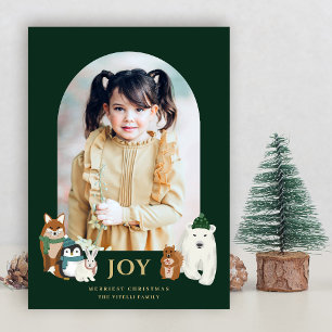 Moderne Niedlicher Tiere Foto Arch Weihnachten G