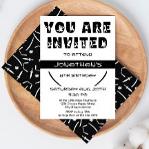 Moderne Ninja Kid Warrior Silhouette Geburtstagspa