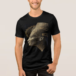 "Moderne Nofretete: Königliche Goldene Kunst Tri-Blend Shirt