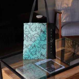 Moderne Noir-Spitzen- und Zipper-Illusion