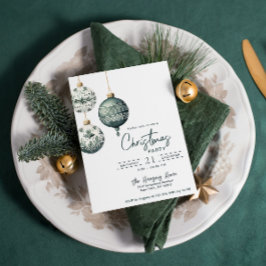 Moderne nordische Ornamente Weihnachts-Party Einladung