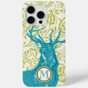 Moderne Nostalgie Monogramm Hirsch Vintag florale Case-Mate iPhone Hülle
