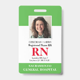 Moderne Nurse Ausweis
