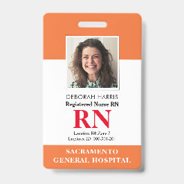 Moderne Nurse Ausweis