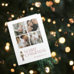 Moderne Nutcracker Frohe Weihnachten 4-Familie Fot Karte<br><div class="desc">Feiern Sie die Urlaubssaison mit der Modern Nutcracker Frohe Weihnachten 4 Foto Typografie Card! Diese atemberaubende Karte bietet ein wunderschönes Aquarellnässer-Set vor einem Hintergrund festlicher Typografie in einer weinroten Farbe. Personalisieren Sie Ihre 4 Fotos und Familiennamen, um Ihre Karte wirklich einzigartig zu machen. Beim Öffnen der Karte werden traditionelle Urlaubselemente,...</div>