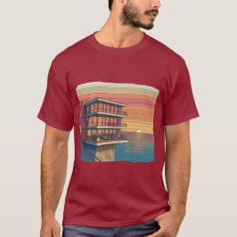 Moderne Oase: Luxus Sunset T-Shirt