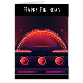 Moderne Odometer Grußkarte