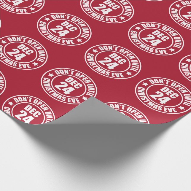 Moderne öffnen nicht bis Weihnachten sogar Briefma Geschenkpapier (Ecke)