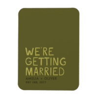 Moderne Olive Green Typografy | Dicke Streifen zur