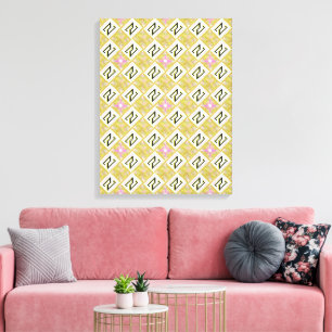 Moderne Oliven- und Magenta-Geometric-Stammesmuste Leinwanddruck