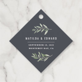 Moderne Olivenbäume Geschenkanhänger