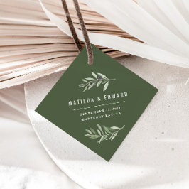 Moderne Olivenbäume Geschenkanhänger