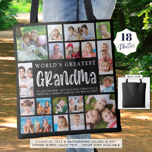 Moderne Oma 18 Foto-Collage in individueller Farbe